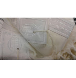 Talit Tachbets blanc