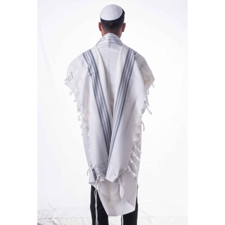 Talit Tachbets blanc