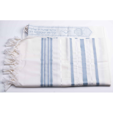 Talit Gadol - bandes bleues