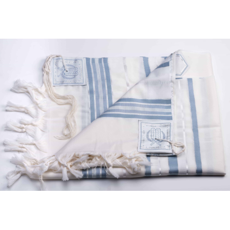 Talit Gadol - bandes bleues