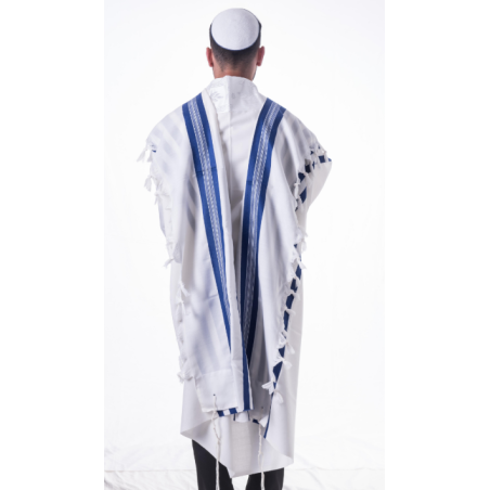 Talit Gadol - bandes bleues