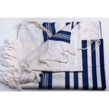 Talit Gadol - bandes bleues