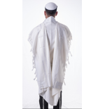 Talit Tachbets blanc
