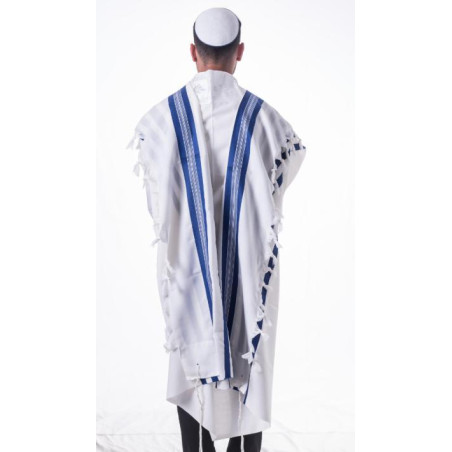 Talit Gadol - bandes bleues