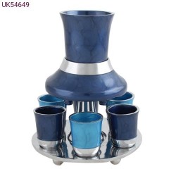 ALUMINUM WINE DIVIDER WITH 6 SMALL CUPS 21 CM - COLORFUL