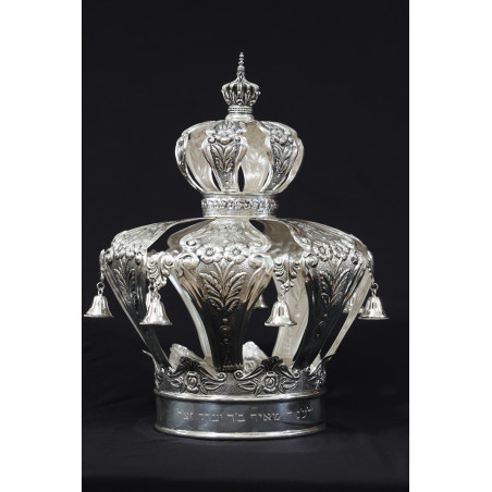 Couronne Sefer torah argent pur