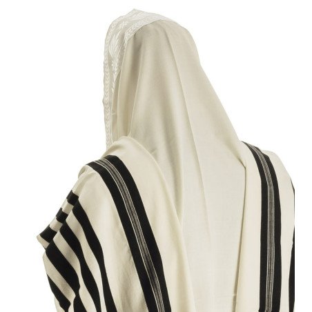 Talit gadol Malkhout noir