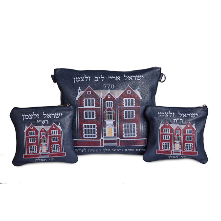 Pochette habad en cuir