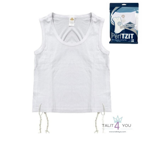 Camiseta interior con Tzitzit para hombre – Cómoda y resistente