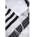 Cotton Tallit para ninos negro