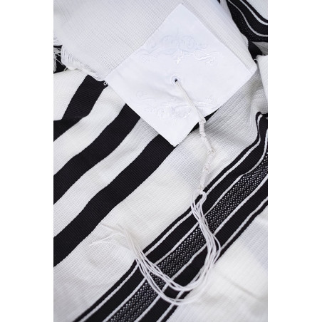 Talit Gadol blanc en coton enfant