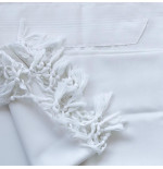 Talit Gadol Malkhout blanc
