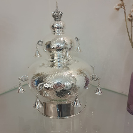Corona Sefer Torá en plata pura