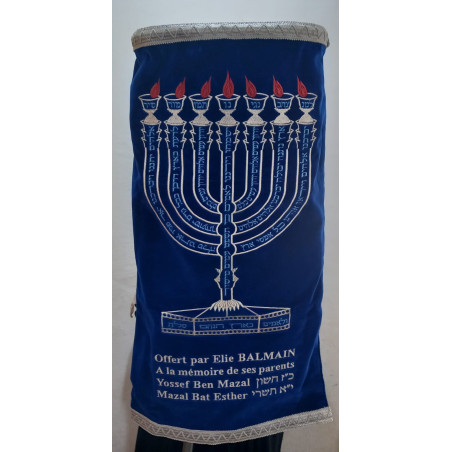 Manteau Sefer torah Menora