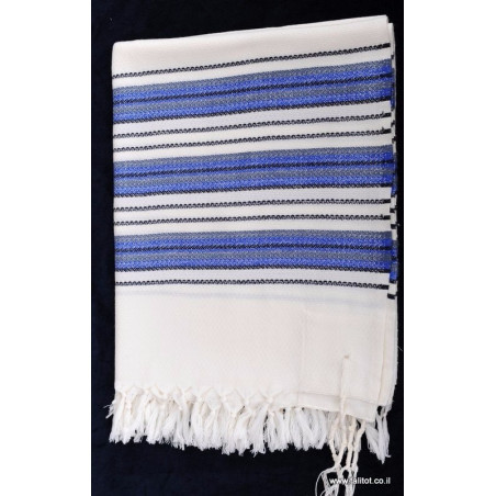 טלית גדול כרמל כחול