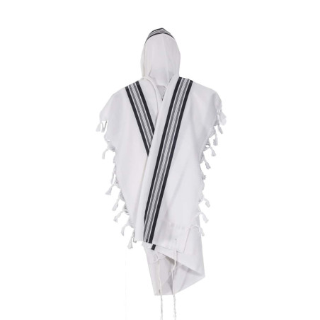 Talit Tashbetz Negro y Plata – Talit4You