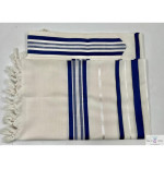 טלית תשבץ כחול וכסף – Talit4You