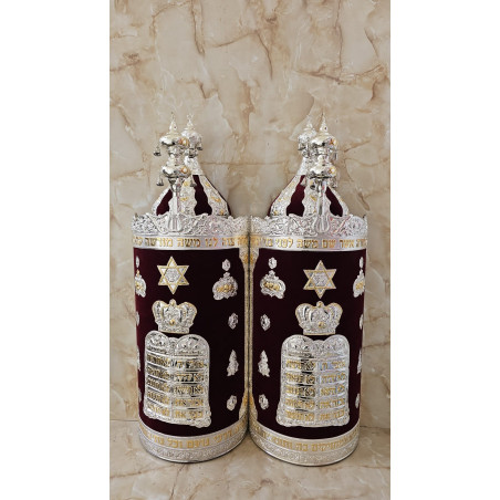 Boitier sefer torah en velours