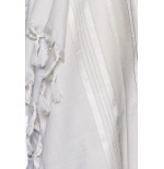 Tallit for Synagogue silver stripes