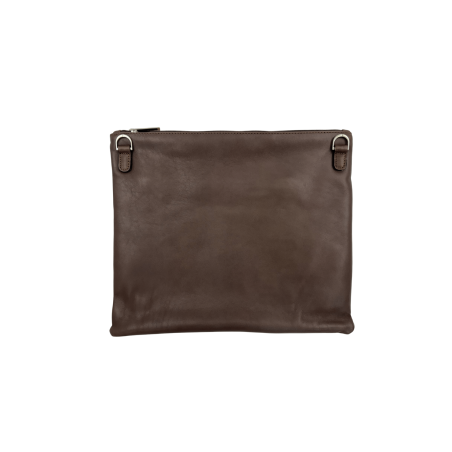 Pochettes Talit et tef en cuir marron avec lanière