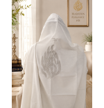 Tallit blanco con Aesh sheli