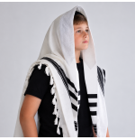 Cotton Tallit shildren black